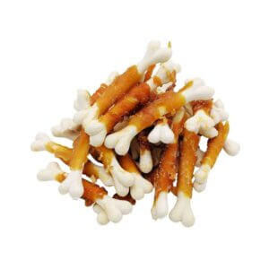 Recompense pentru câini Adult, 4DOG GOODIES Classic, Os din Calciu cu Pui, 1kg