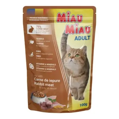 MIAU MIAU Hrana Umeda Pisica Adult