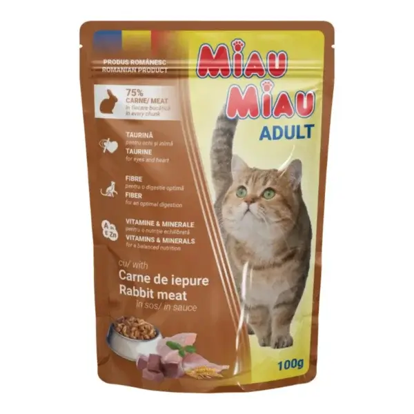 MIAU MIAU Hrana Umeda Pisica Adult