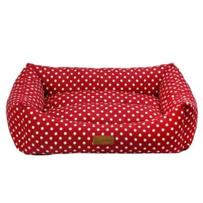Culcuș 4DOG DELUXE Makarons, S, 50x38x19cm, Roșu