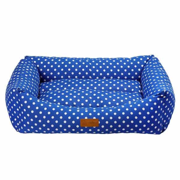Culcuș 4DOG DELUXE Makarons, M, 62x44x22cm, Albastru