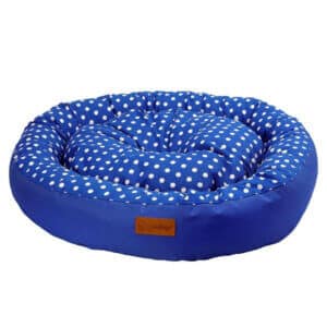 Culcuș 4DOG, Deluxe, Rotund, Tarte, S ,65x15cm, Albastru