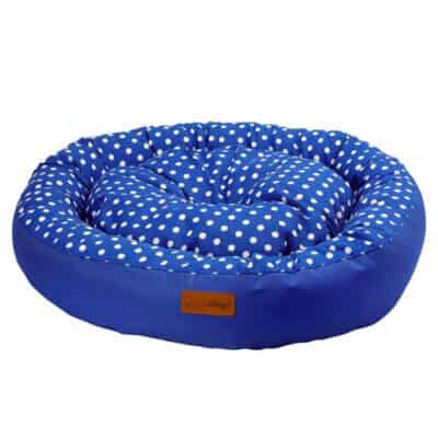 Culcuș 4DOG, Deluxe, Rotund, Tarte, S ,65x15cm, Albastru