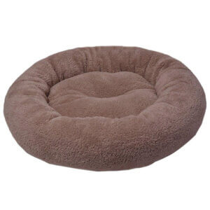 Culcuș 4DOG Deluxe, Rotund, Plush, S, 52x9cm, Bej