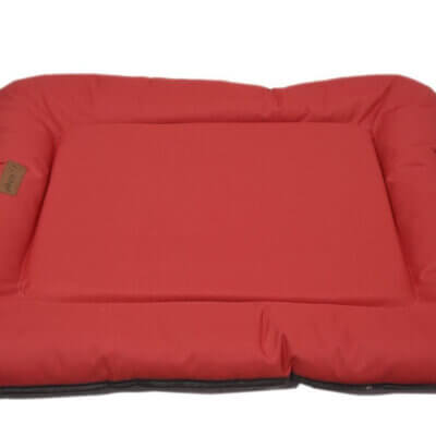 Pernă 4DOG Deluxe Camping, L, 106x66x7cm, Roșu