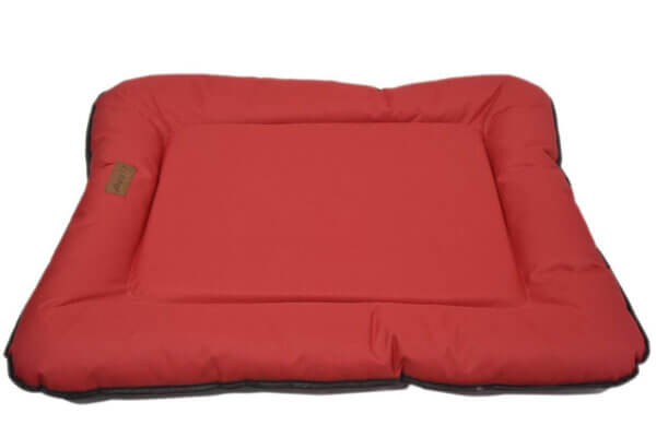 Pernă 4DOG Deluxe Camping, L, 106x66x7cm, Roșu