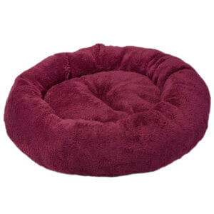 Culcus 4DOG Deluxe, Rotund, Plush, S, 52x9cm, Vișiniu