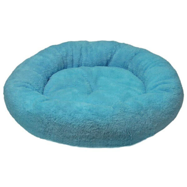Culcus 4DOG Deluxe, Rotund, Plush, S, 52x9cm, Albastru