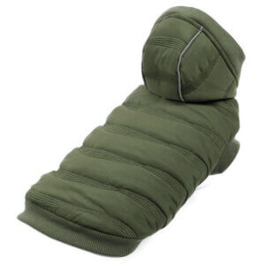 Haină pentru câini 4DOG DELUXE, Pongo Verde Închis, 40 cm