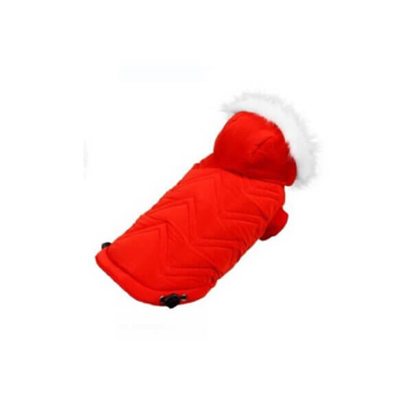 Haină pentru câini 4DOG DELUXE, Pocket Roșu, 35 cm