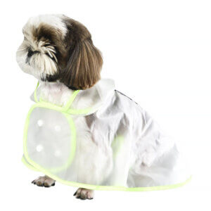Pelerină pentru câini 4DOG DELUXE, Transparentă, 35 cm