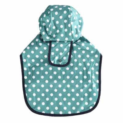 Pelerină pentru câini 4DOG DELUXE, Verde cu Buline, 30 cm