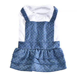 Haină pentru câini 4DOG DELUXE, Summer Rochie Elegance, 25 cm