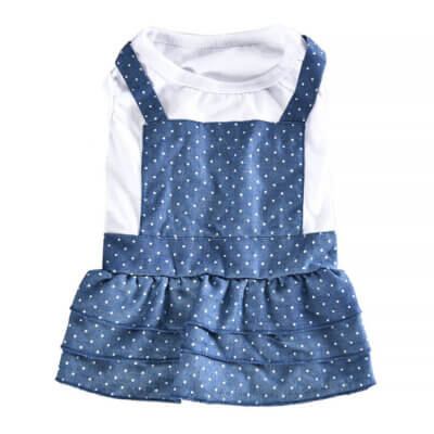 Haină pentru câini 4DOG DELUXE, Summer Rochie Elegance, 30 cm