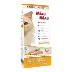 Hrană uscată pisici MIAU MIAU Adult, Pui, 10kg