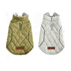 Haină pentru câini 4DOG DELUXE, Charm Verde, 40 cm