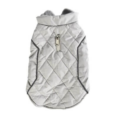 Haină pentru câini 4DOG DELUXE, Charm Gri, 30 cm