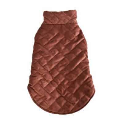 Haină pentru câini 4DOG DELUXE, Bricks Maro, 40 cm
