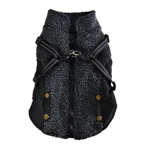 Haină pentru câini 4DOG DELUXE, Power Gri, 35 cm