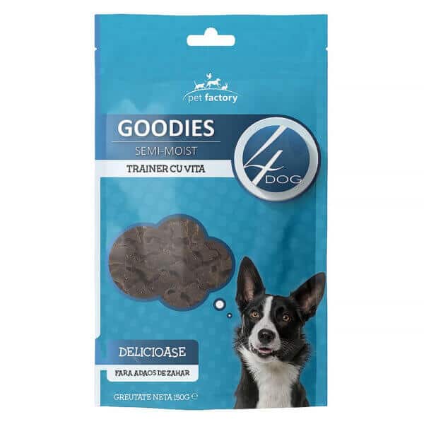 Recompense pentru câini Adult, 4DOG GOODIES Trainer, Vită, 150g