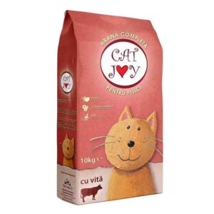 Hrană uscată pisici CAT JOY, Vită, 10kg