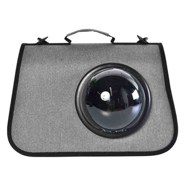 Geanta transport 4DOG DELUXE Transparent Gri Hublou 38x27x20cm