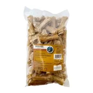 Recompense pentru câini Adult, 4DOG, Oase din Piele Presată, 7,5cm, 1kg