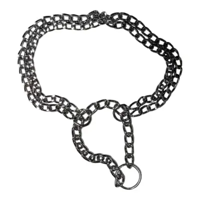 Zgardă 4DOG Lanț Dublu pentru câini, Metal, Nr. 1, 2.0 40mm