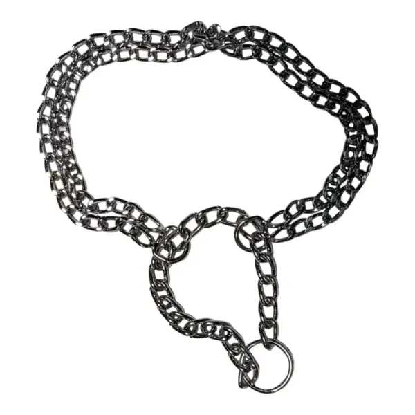 Zgardă 4DOG Lanț Dublu pentru câini, Metal, Nr. 1, 2.0 40mm