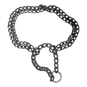 Zgardă 4DOG Lant Dublu pentru câini, Metal, Nr. 00, 2.0 30mm