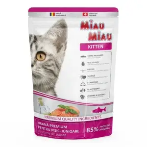 Hrană uscată pisici MIAU MIAU Junior, Pasăre, 800g