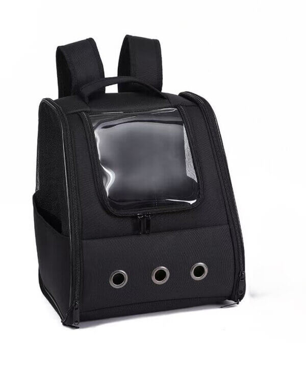 Rucsac pentru transport 4DOG Oxford, Negru, 32x28x37 cm