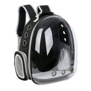 Rucsac pentru transport 4DOG , Negru Transparent, 31x42x28 cm