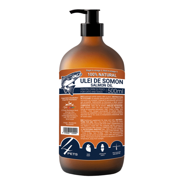 Ulei Somon 4PETS, 500ml