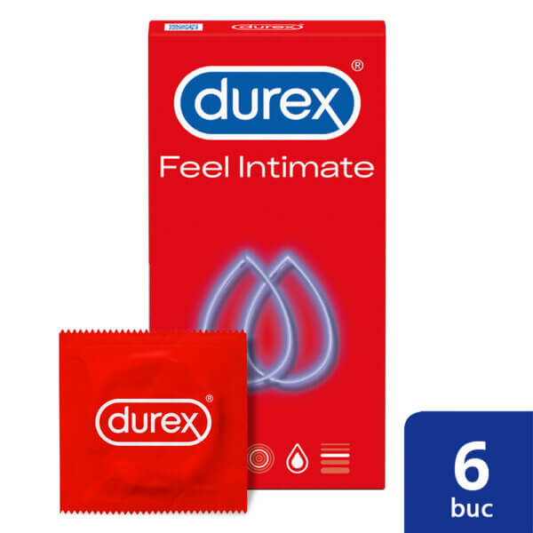 Prezervative Feel Intimate, 6 bucăți, Durex