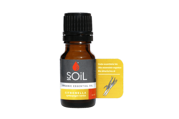 Ulei Esențial Citronella Pur 100% Organic, 10 ml, SOiL