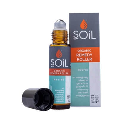 Roll‑On Revive cu Uleiuri Esențiale Pure Organice, 10 ml, SOiL