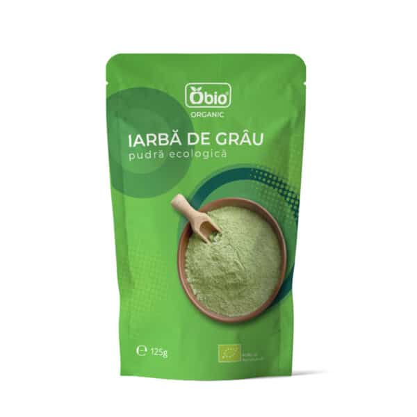 Iarba de grau pudra bio 125g Obio
