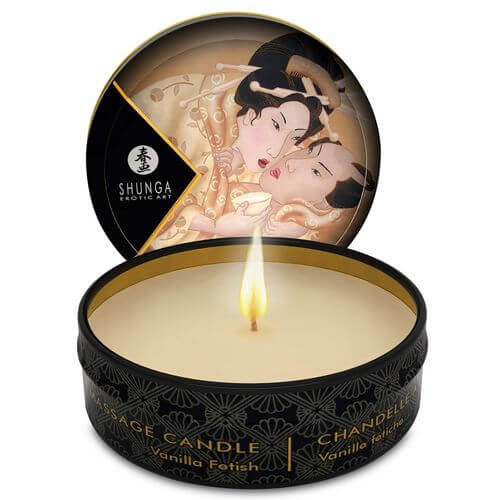 Lumânare pentru masaj DESIRE, cu aromă de vanilie, 30 ml, Shunga