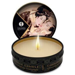 Lumânare pentru masaj EXCITATION, cu aromă de ciocolată, 30 ml, Shunga
