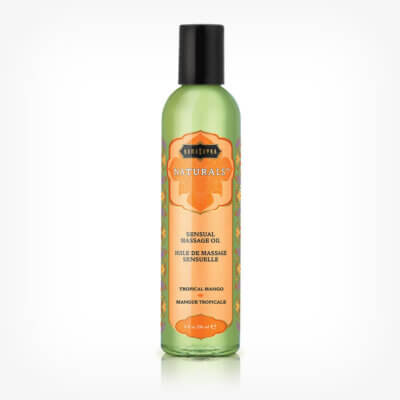 Ulei de masaj Tropical Mango, 236 ml, Kamasutra Naturals