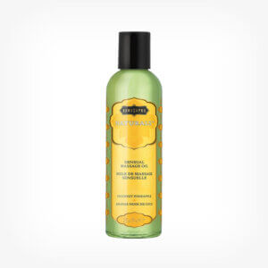 Ulei de masaj cu aromă de Cocos și Ananas, 59 ml, Kamasutra Naturals