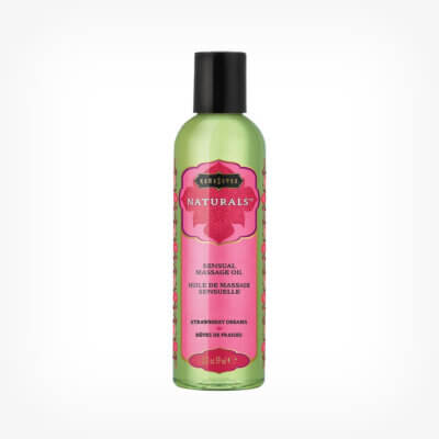 Ulei de masaj Strawberry Dreams, Căpșuni, 59 ml, Kamasutra Naturals