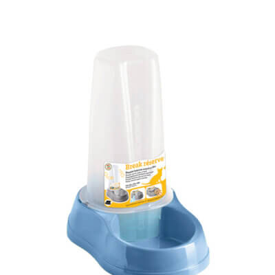 Dispenser pentru apă și mâncare, STEFANPLAST Break Reserve, Nordic Sky, 0,65L
