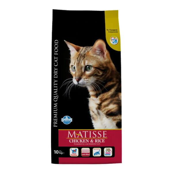Hrană uscată pisici MATISSE, Pui și Orez, 10kg