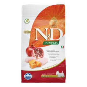 Hrană uscată câini ND Pumpkin Starter, Adult, Talie Mică, Pui și Rodie, 800g