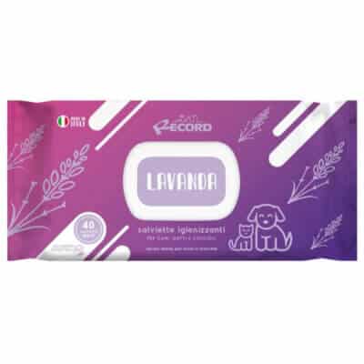 Șervețele Umede Antibacteriene RECORD cu Lavandă, 40buc