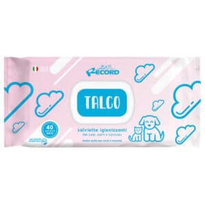Șervețele Umede Antibacteriene RECORD cu Talc, 40buc