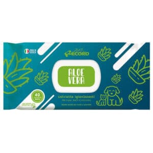 Șervețele Umede Antibacteriene RECORD cu Aloe Vera, 40buc