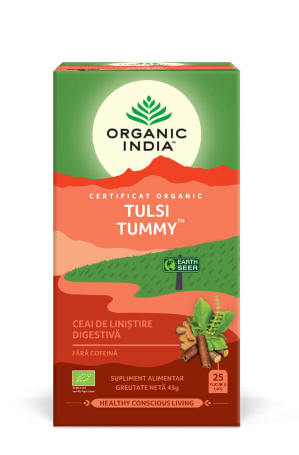 Tulsi Tummy Ceai, 25 plicuri, Organic India